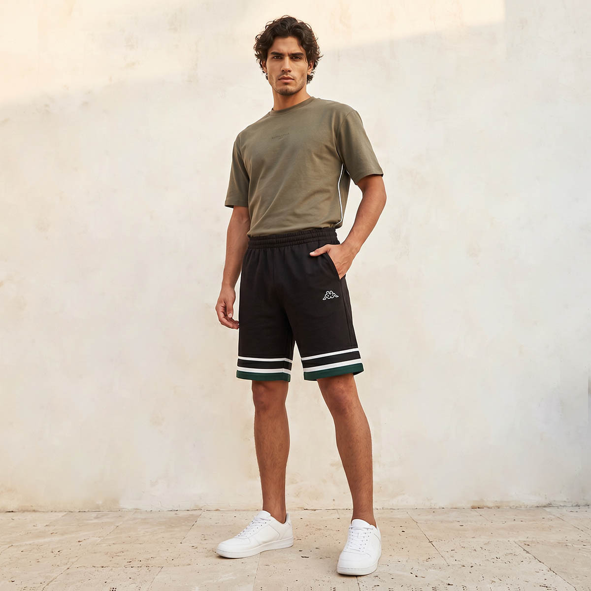 Kappa Men Elasticated Waist Shorts-men-clothing-bottoms-shorts-image-3