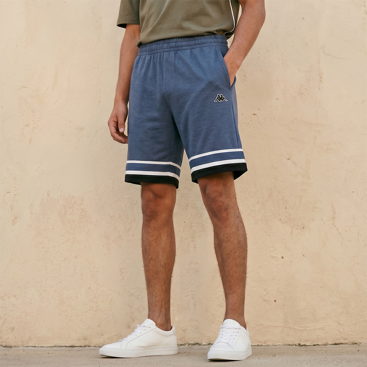 Kappa Men Elasticated Waist Shorts-men-clothing-bottoms-shorts-image-1