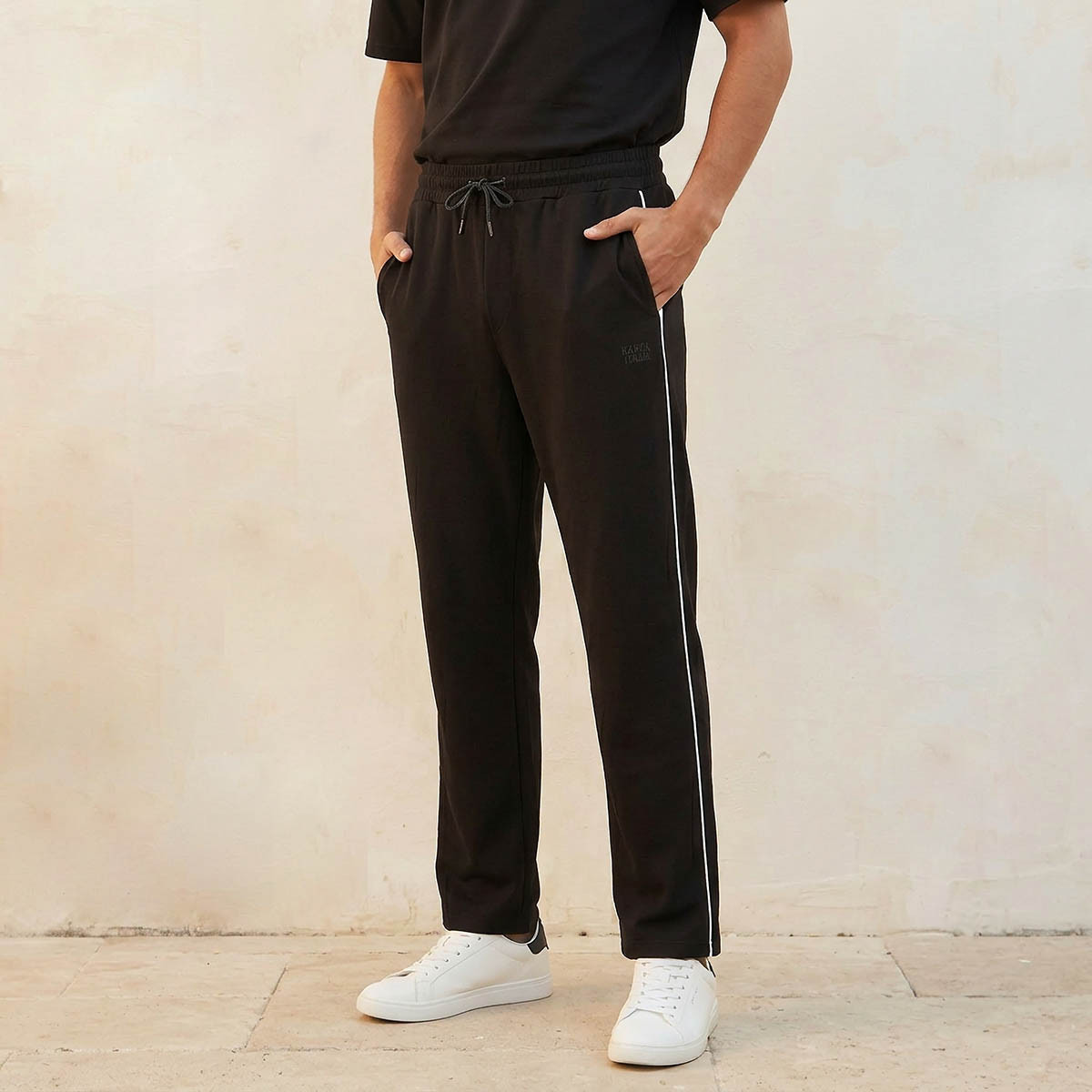 Kappa Soft Touch Drawstring Waist Track Pants-men-clothing-sportswearandactivewear-tracksuits-image-1