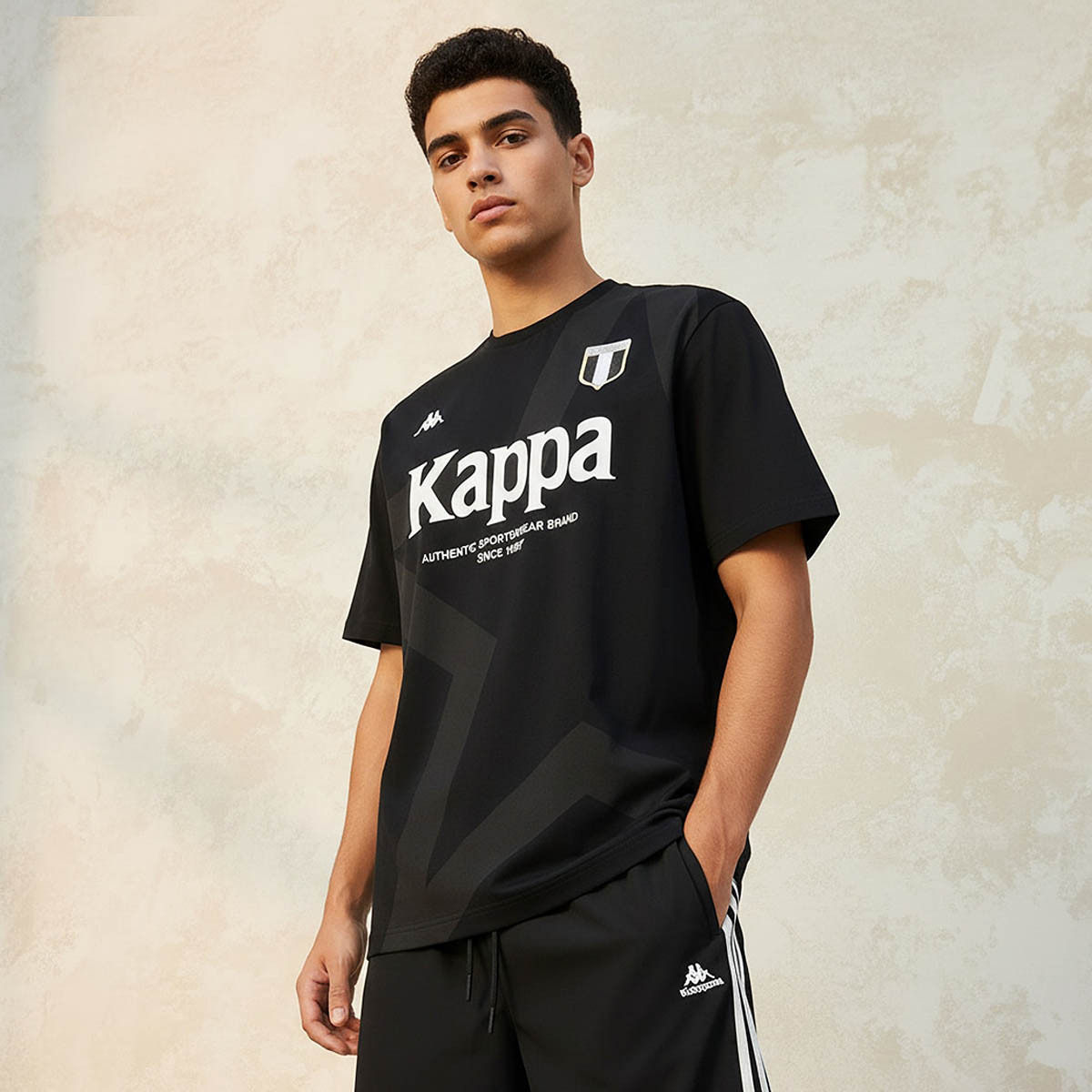 Kappa Men Logo Print T-shirt-men-clothing-sportswearandactivewear-tshirtsandpolos-image-1