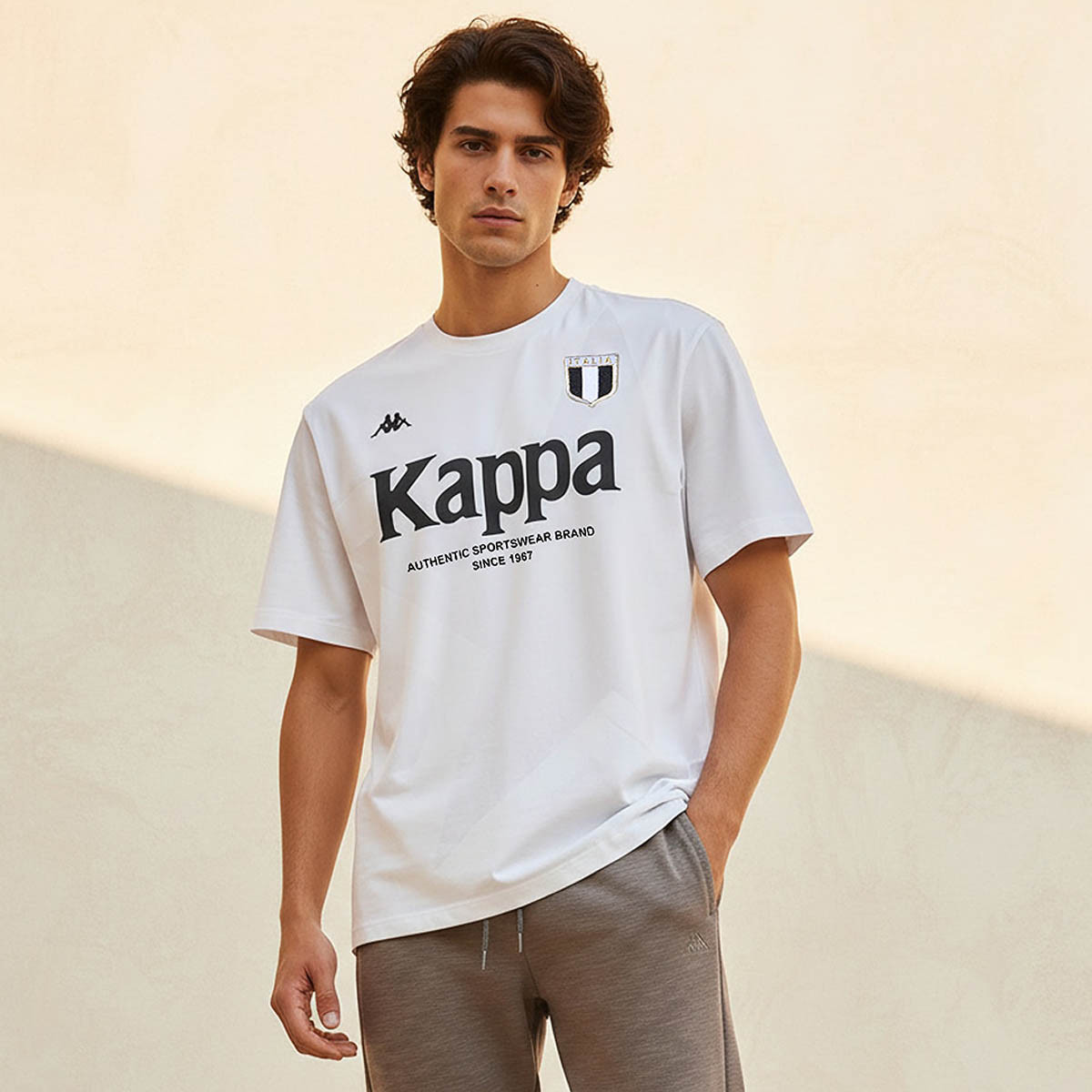 Kappa Men Logo Print T-shirt-men-clothing-sportswearandactivewear-tshirtsandpolos-image-1
