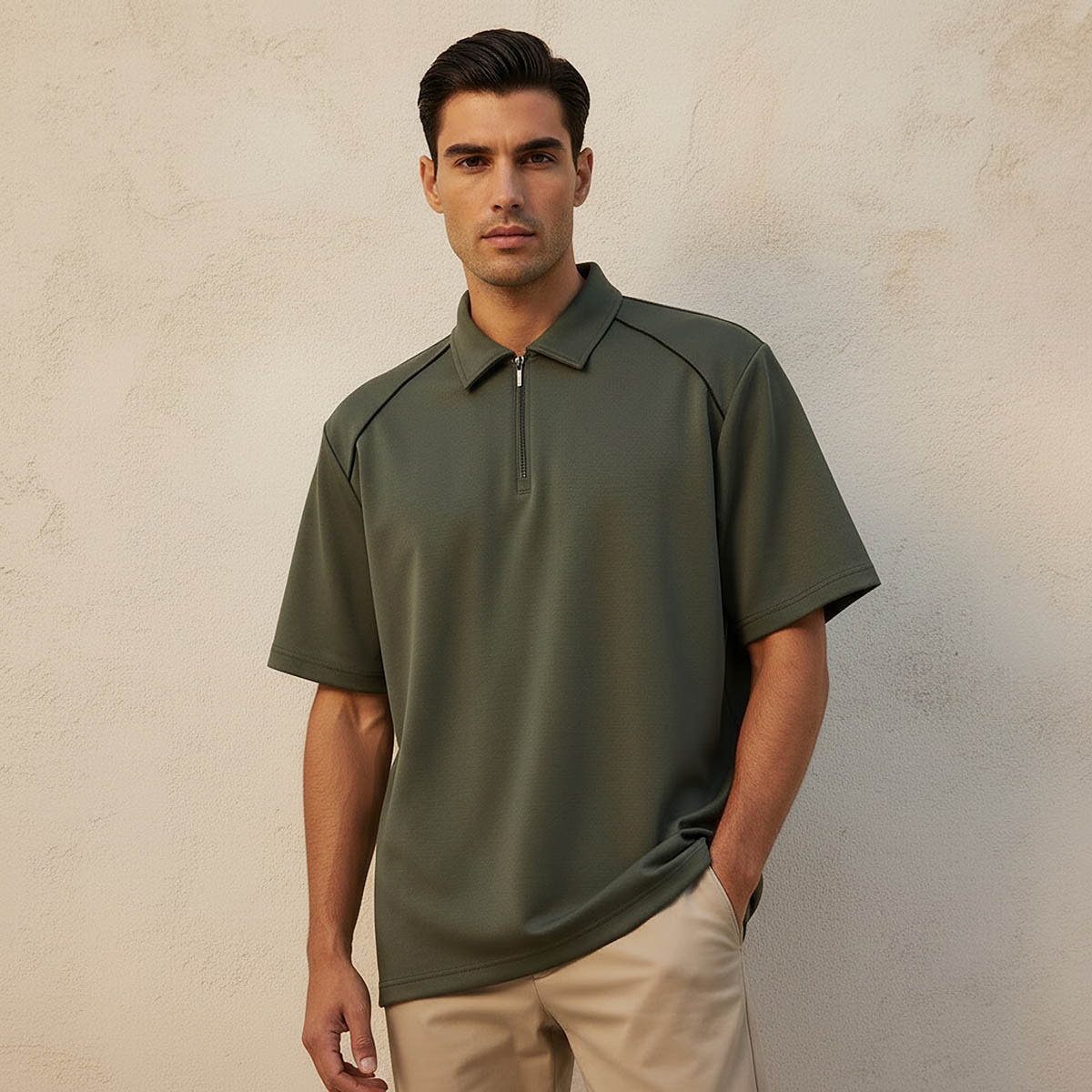 Love Pangolin Men Soft Touch Polo T-shirt-men-clothing-tshirtsandpolos-polos-image-1
