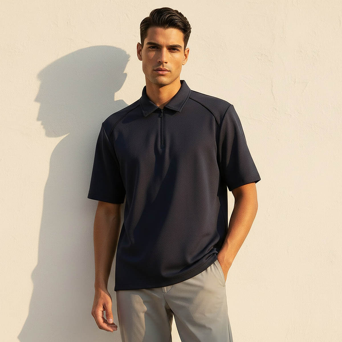 Love Pangolin Men Soft Touch Polo T-shirt-men-clothing-tshirtsandpolos-polos-image-1