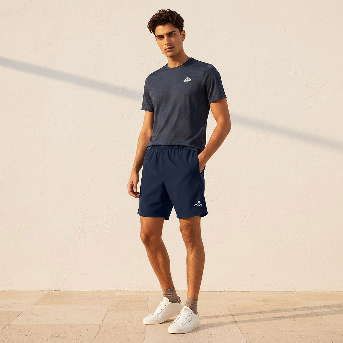 Kappa Men Mesh Panel Shorts-men-clothing-bottoms-shorts-image-3
