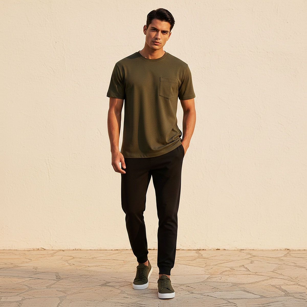 تيشيرت قابل للتمدد في اتجاهين من لاف بانجولين-men-clothing-sportswearandactivewear-tshirtsandpolos-image-3