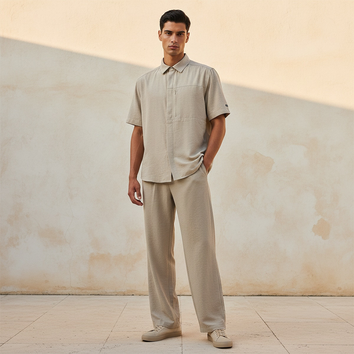 Love Pangolin Relaxed Fit Collared Short Sleeves Shirt-men-clothing-shirts-image-3