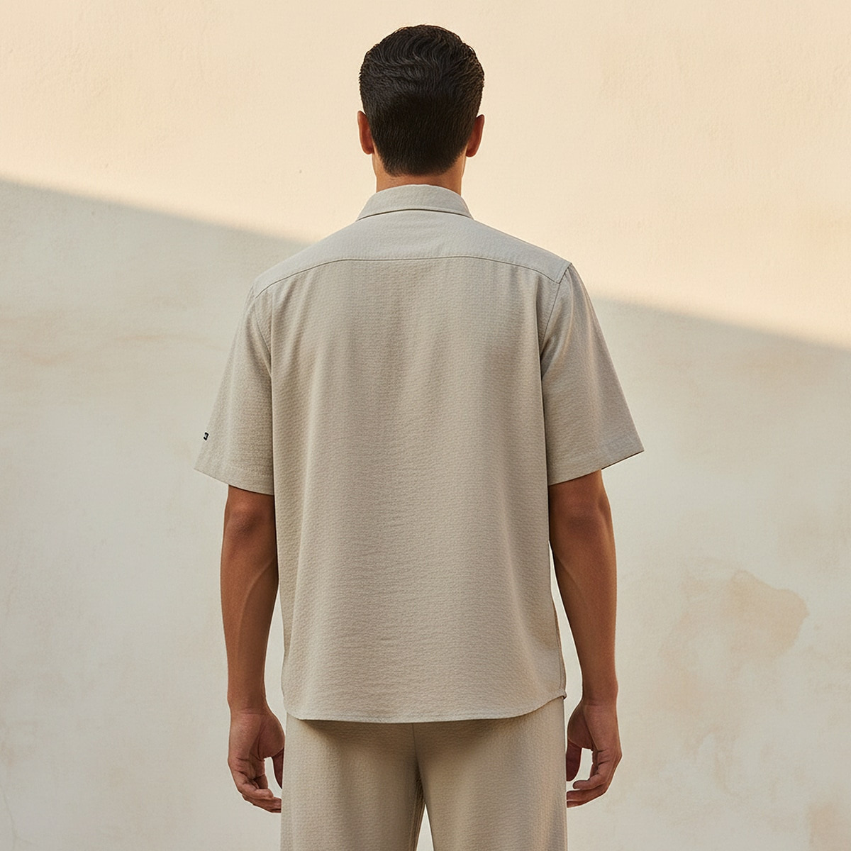 Love Pangolin Relaxed Fit Collared Short Sleeves Shirt-men-clothing-shirts-image-4