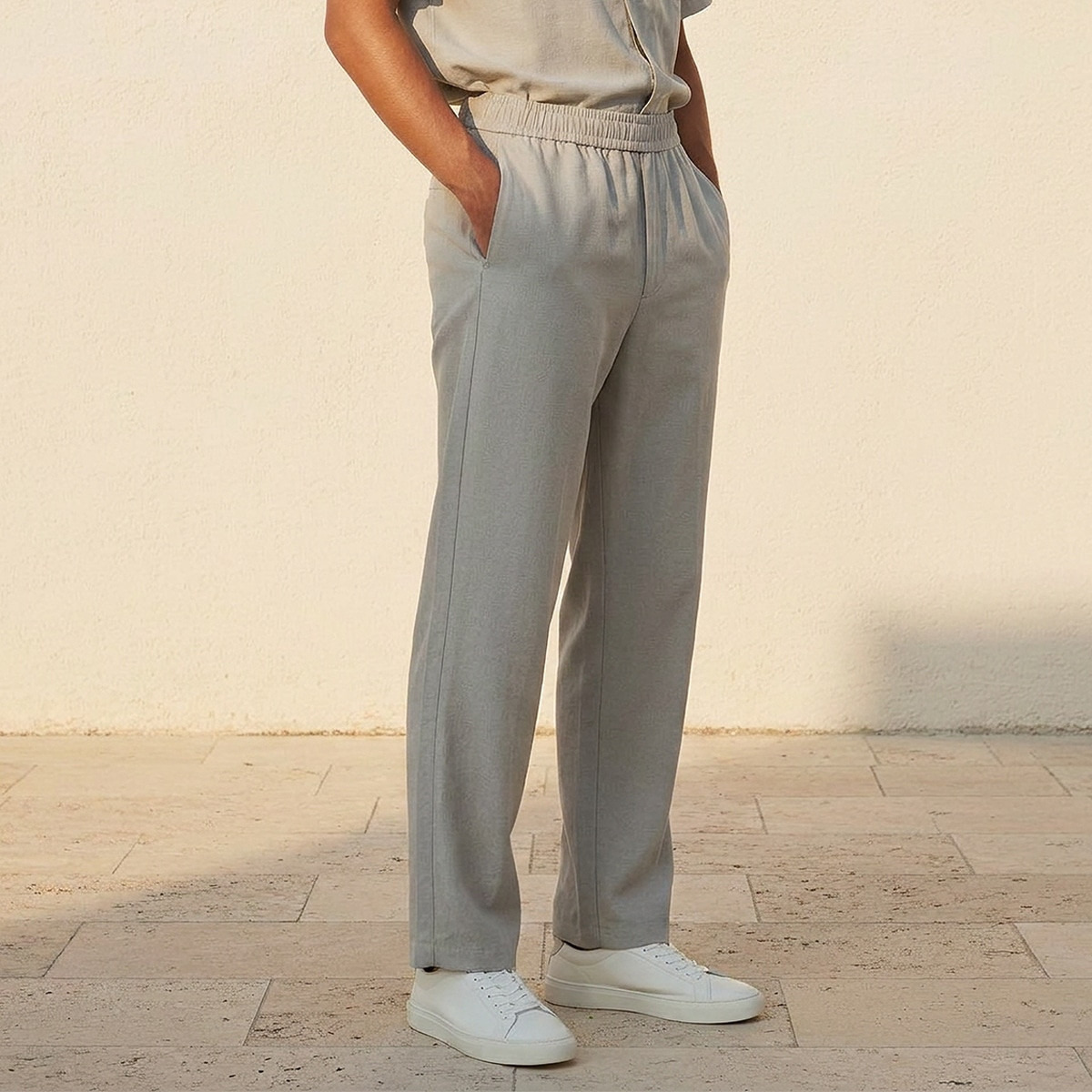 Love Pangolin Non-Stretch Trousers-men-clothing-bottoms-trousersandchinos-trousers-image-1