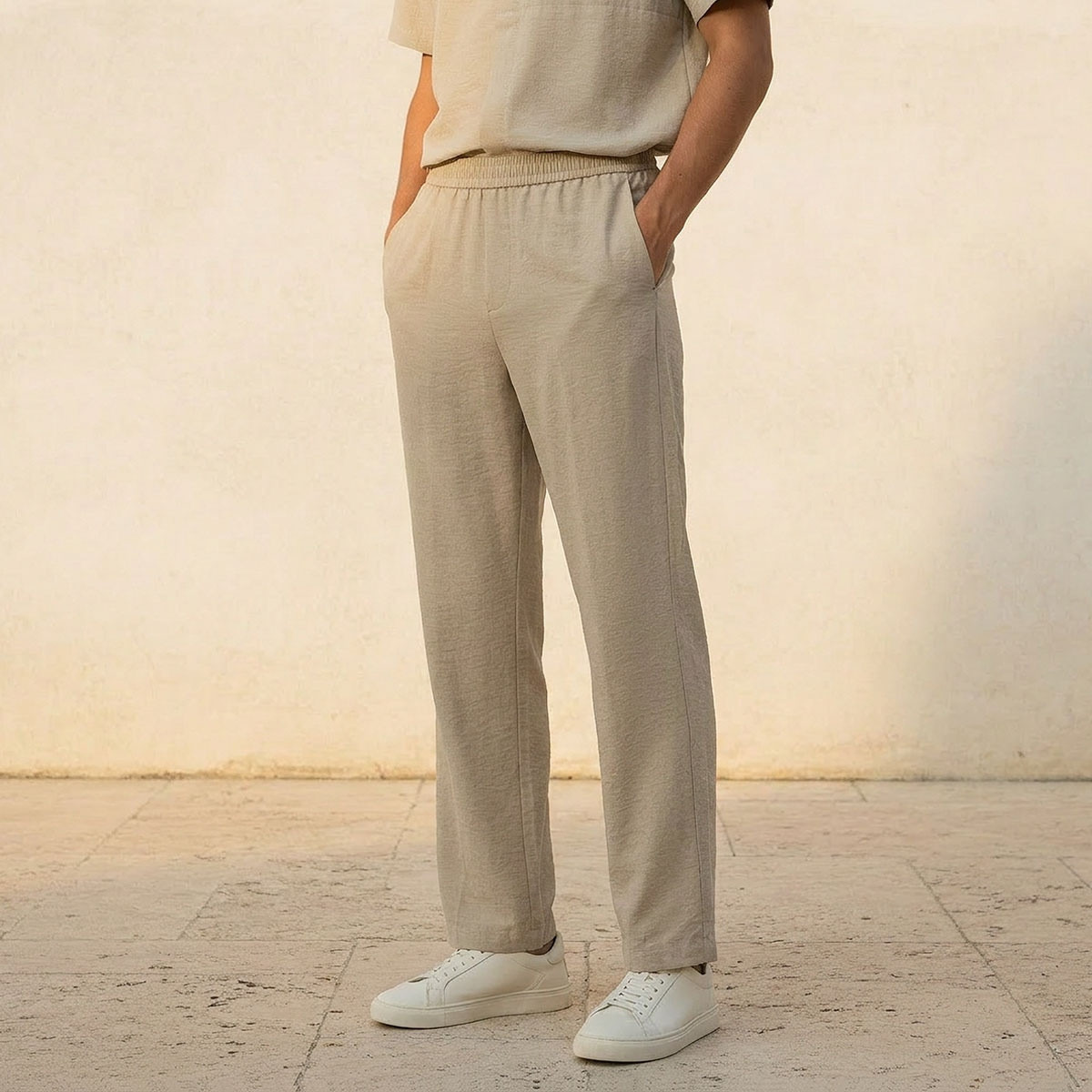 Love Pangolin Non-Stretch Trousers-men-clothing-bottoms-trousersandchinos-trousers-image-1