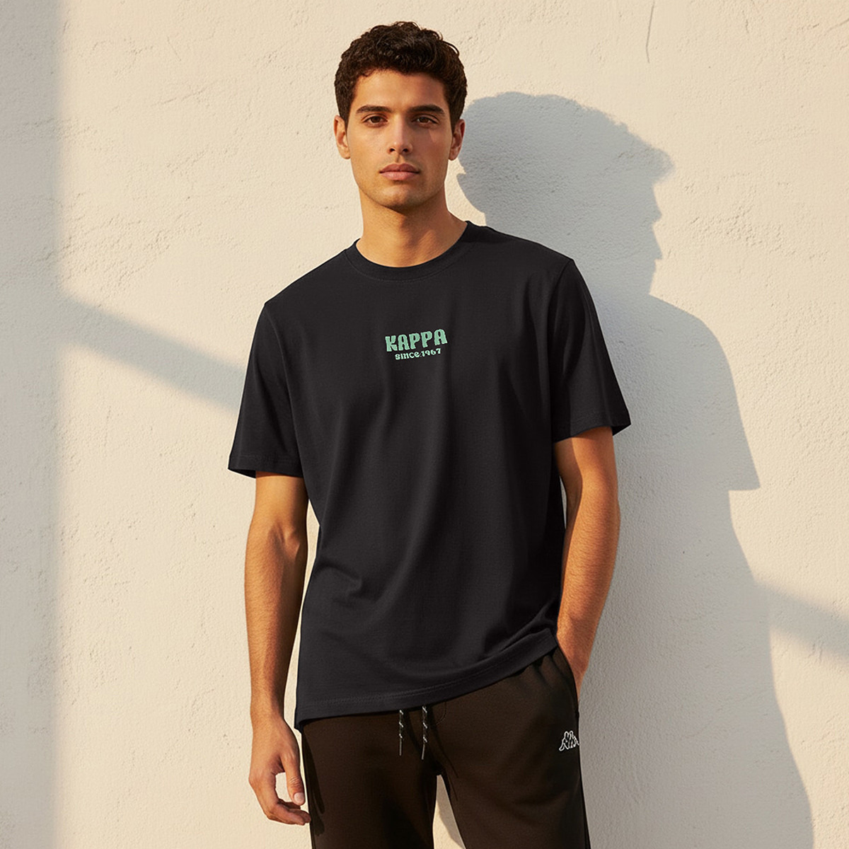 Kappa Men Logo Print T-shirt-men-clothing-sportswearandactivewear-tshirtsandpolos-image-1