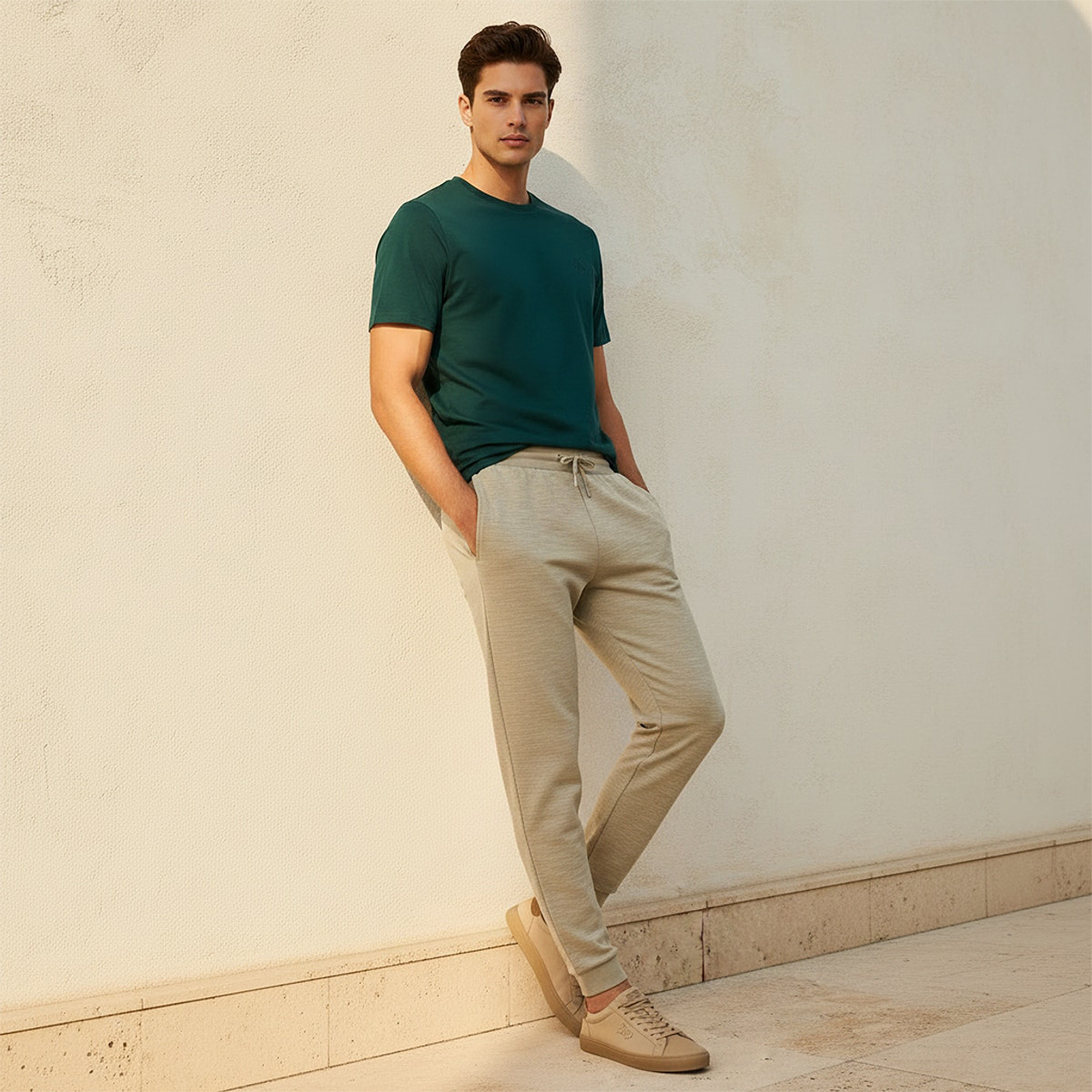 بنطلون جوجرز بملمس بارز من كابا-men-clothing-sportswearandactivewear-bottoms-joggers-image-3