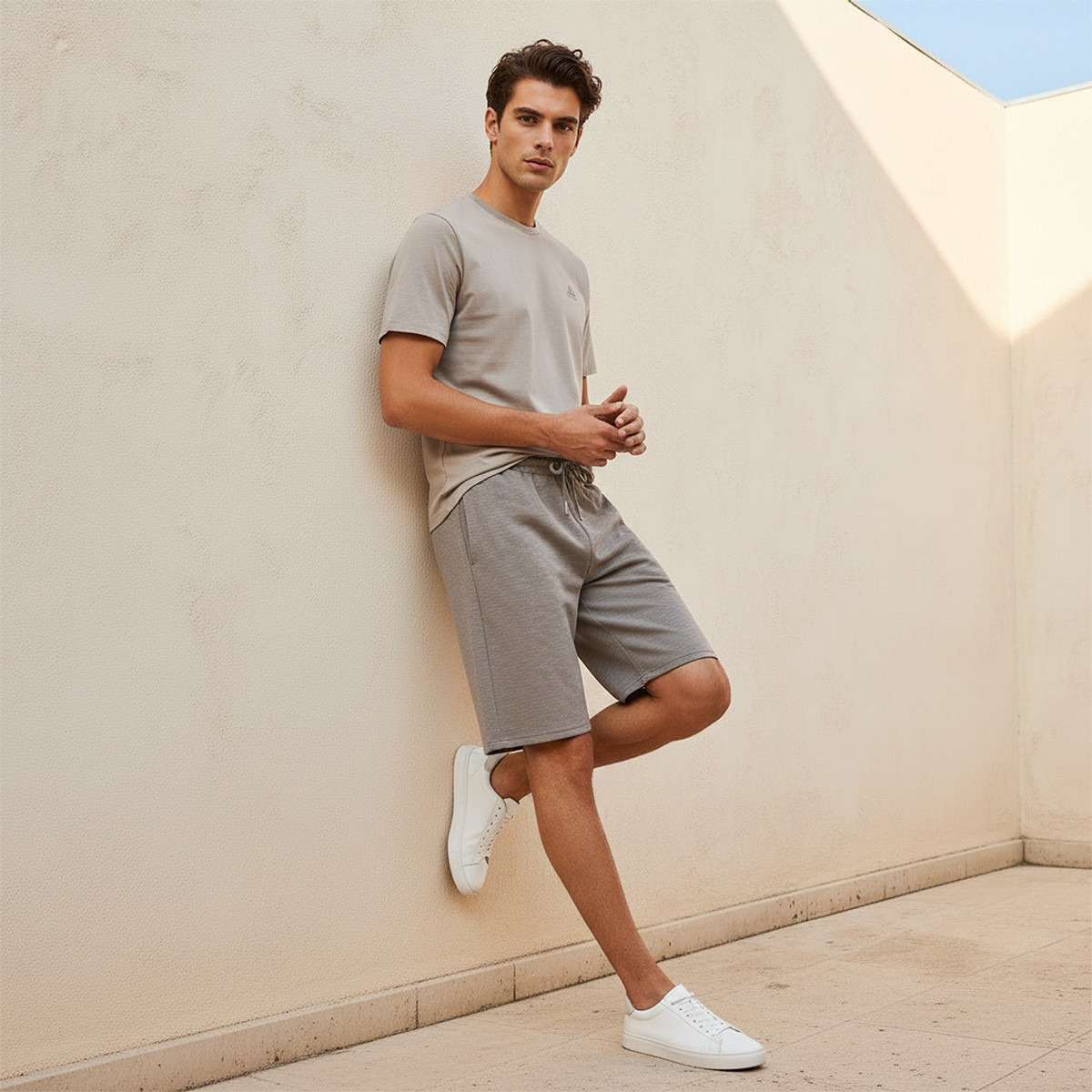 Kappa Men 2 Way Stretch Textured Shorts-men-clothing-bottoms-shorts-image-3