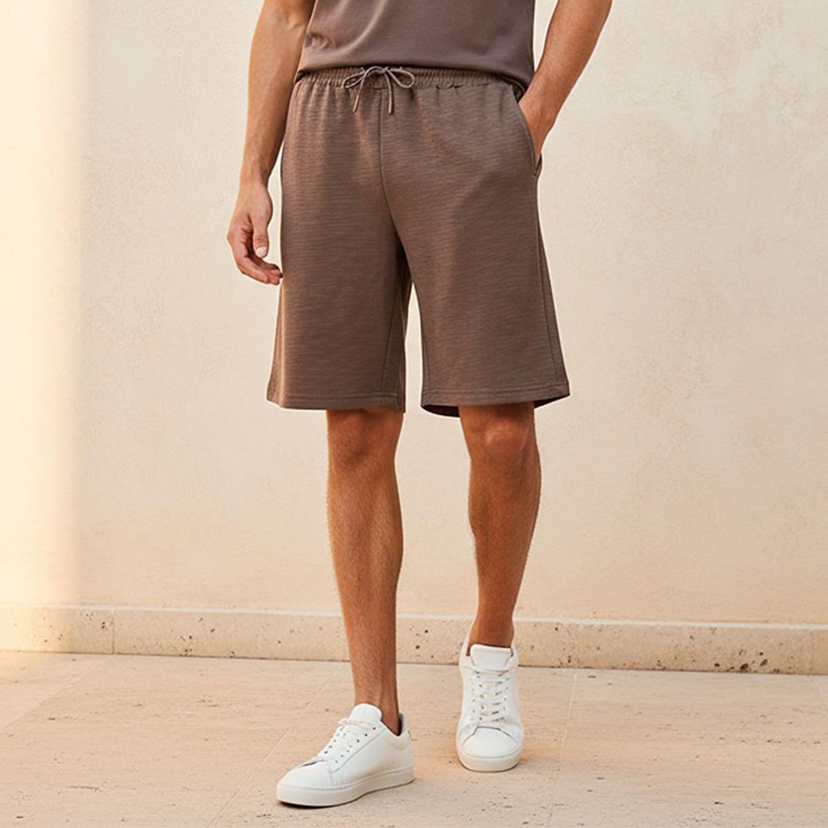 Kappa Men 2 Way Stretch Textured Shorts-men-clothing-bottoms-shorts-image-1