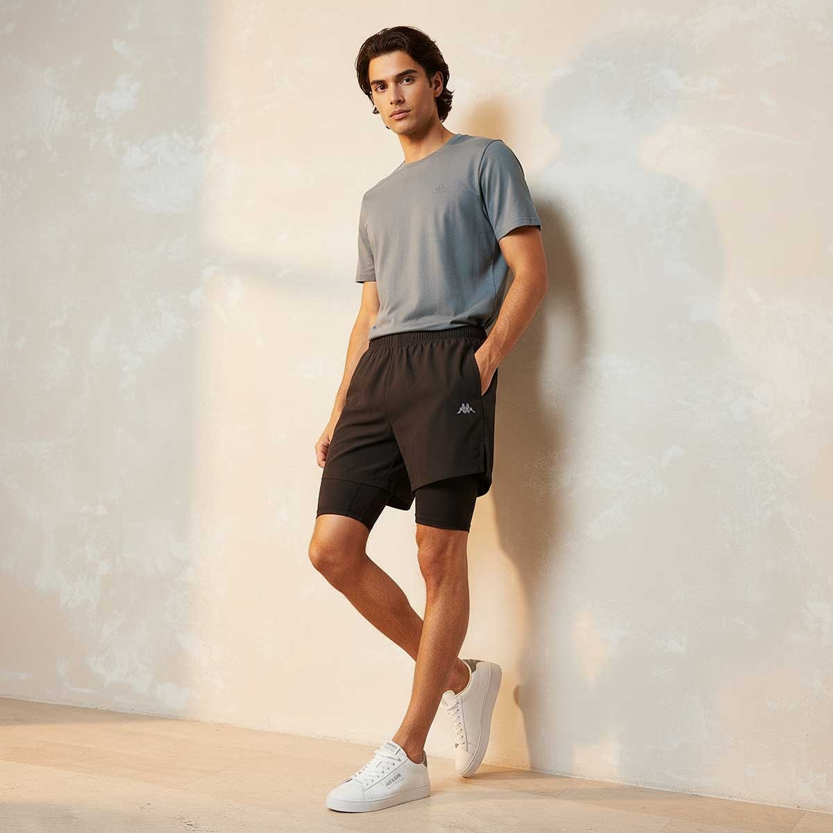 Kappa 2-Way Stretch Shorts with Inner Liner-men-clothing-bottoms-shorts-image-3