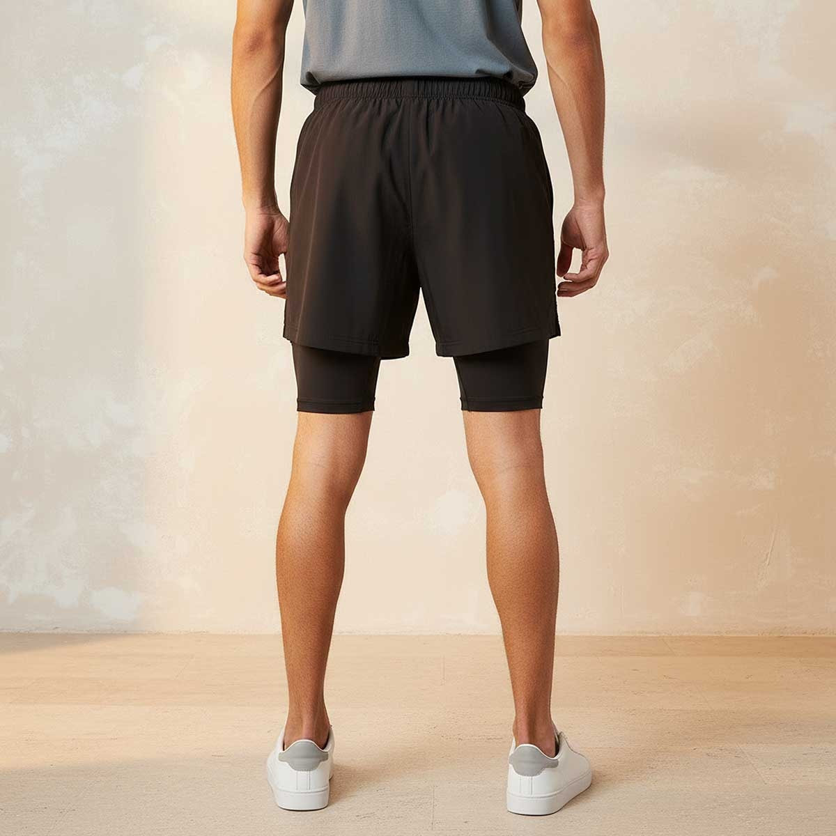 Kappa 2-Way Stretch Shorts with Inner Liner-men-clothing-bottoms-shorts-image-4