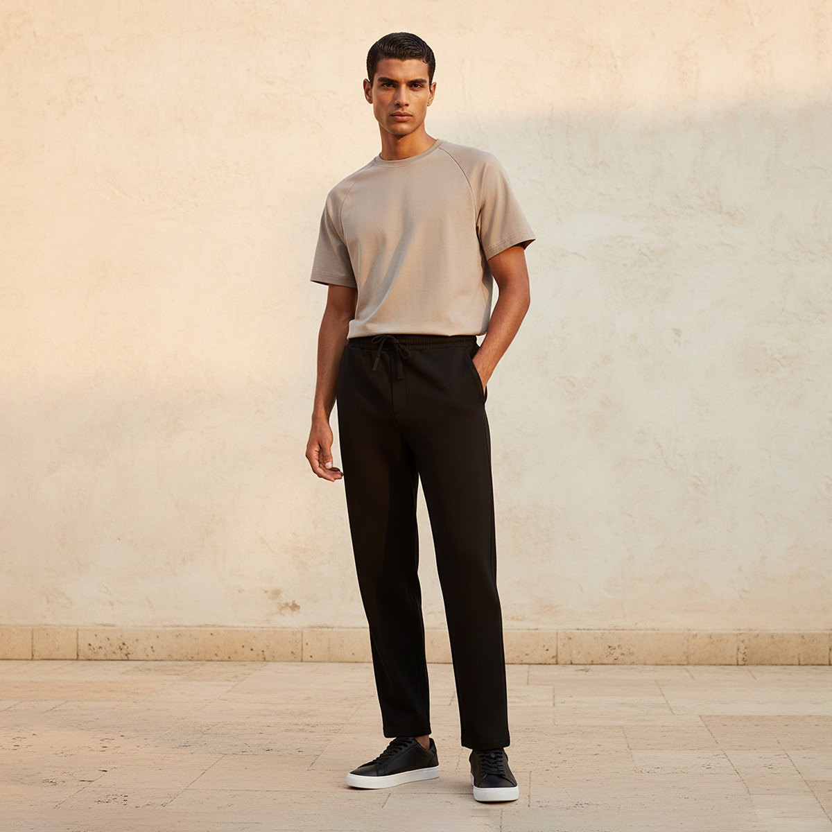 Love Pangolin Drawstring Waist Track Pants-men-clothing-sportswearandactivewear-bottoms-joggers-image-3