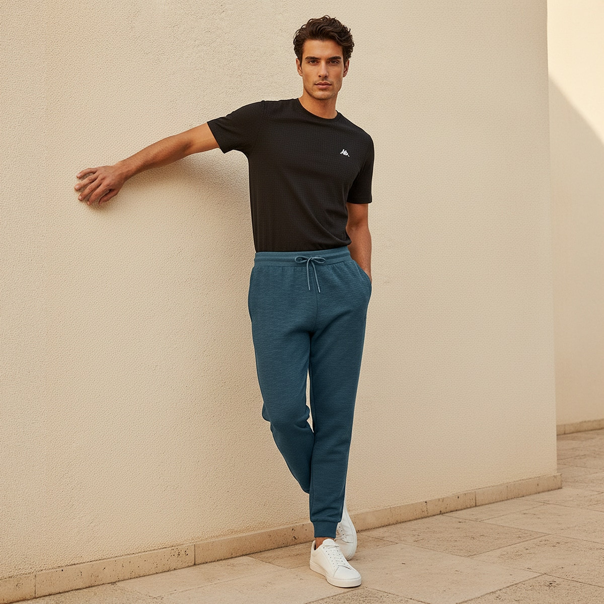 Kappa Regular Fit Joggers with Pockets-men-clothing-sportswearandactivewear-bottoms-joggers-image-3