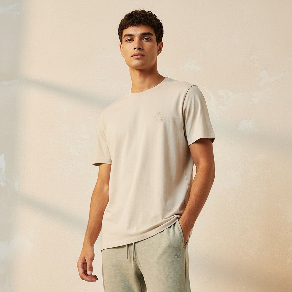 Kappa Logo Print T-shirt-men-clothing-sportswearandactivewear-tshirtsandpolos-image-1