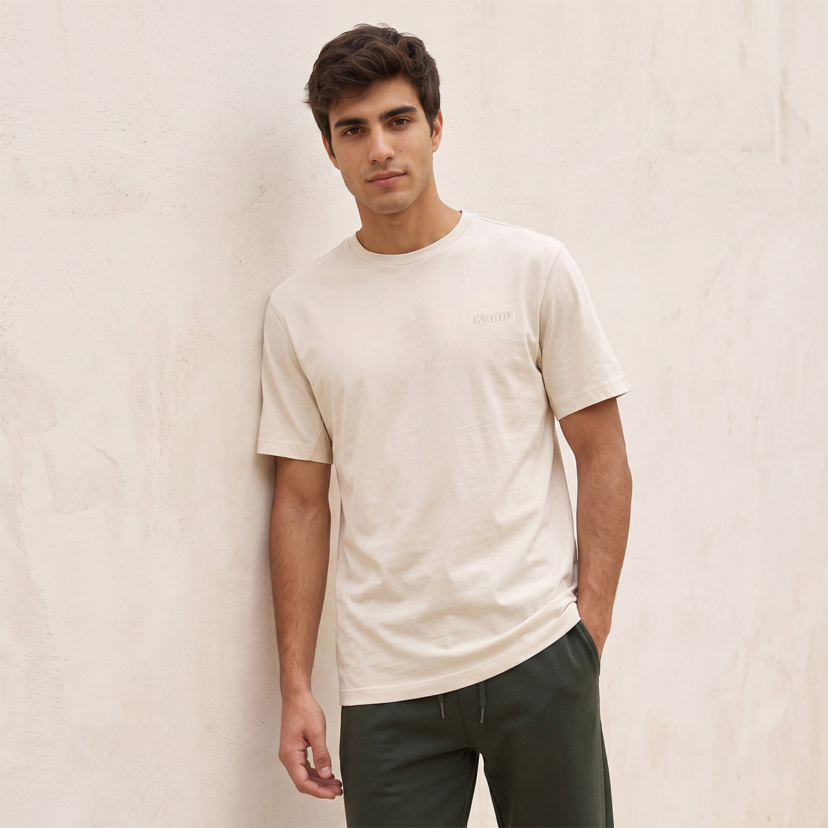 Kappa Textured T-shirt-men-clothing-sportswearandactivewear-tshirtsandpolos-image-1