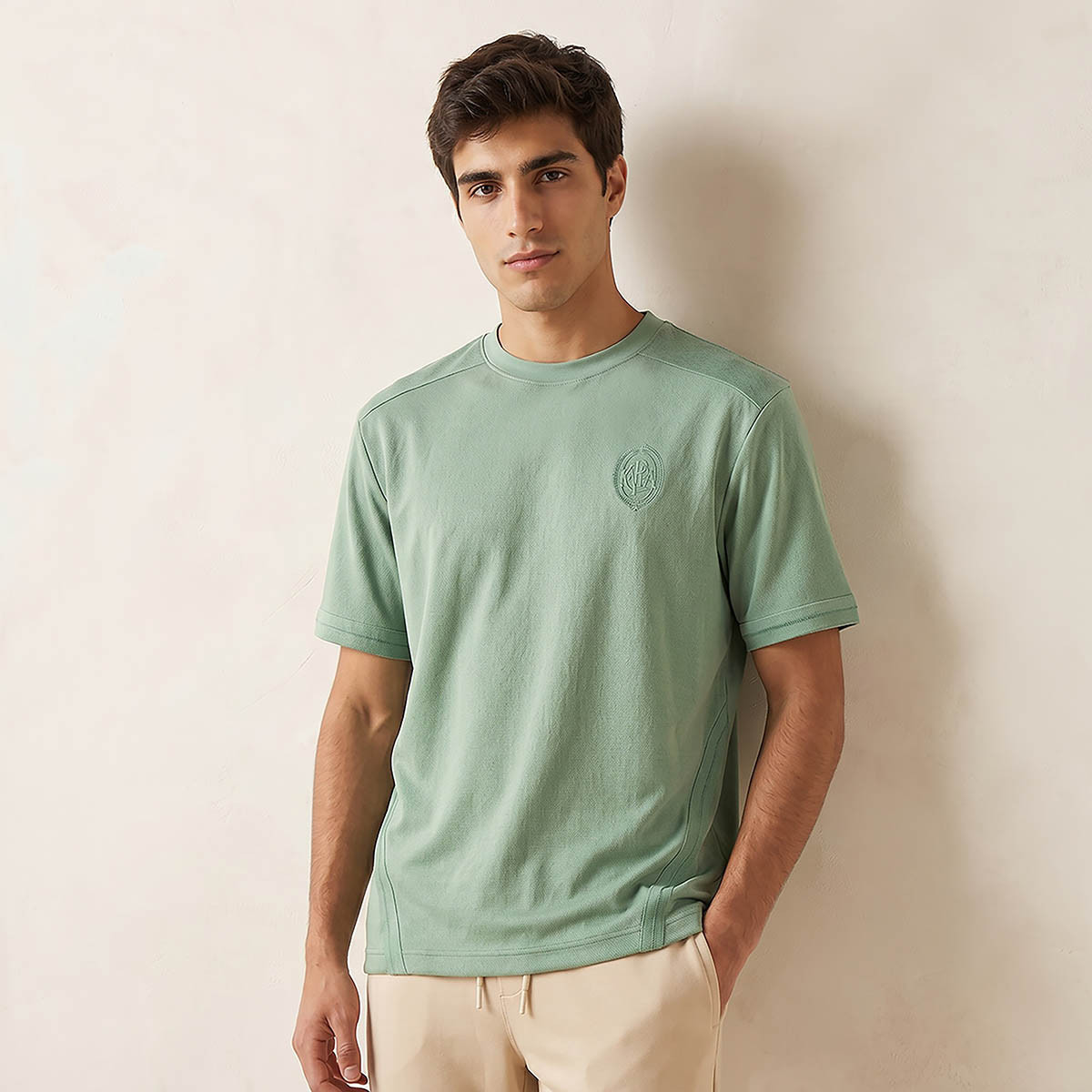 Kappa Crew Neck Short Sleeves Panelled T-shirt-men-clothing-tshirtsandpolos-tshirts-image-1