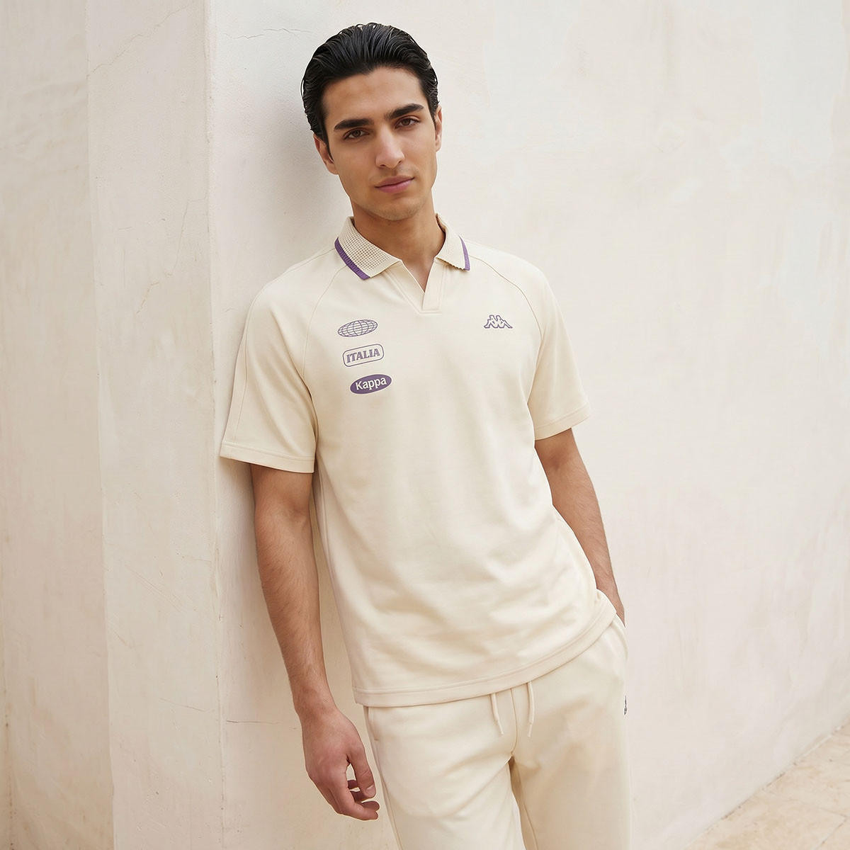 Kappa 2 Way Stretch Johnny Collar Polo T-shirt-men-clothing-sportswearandactivewear-tshirtsandpolos-image-1