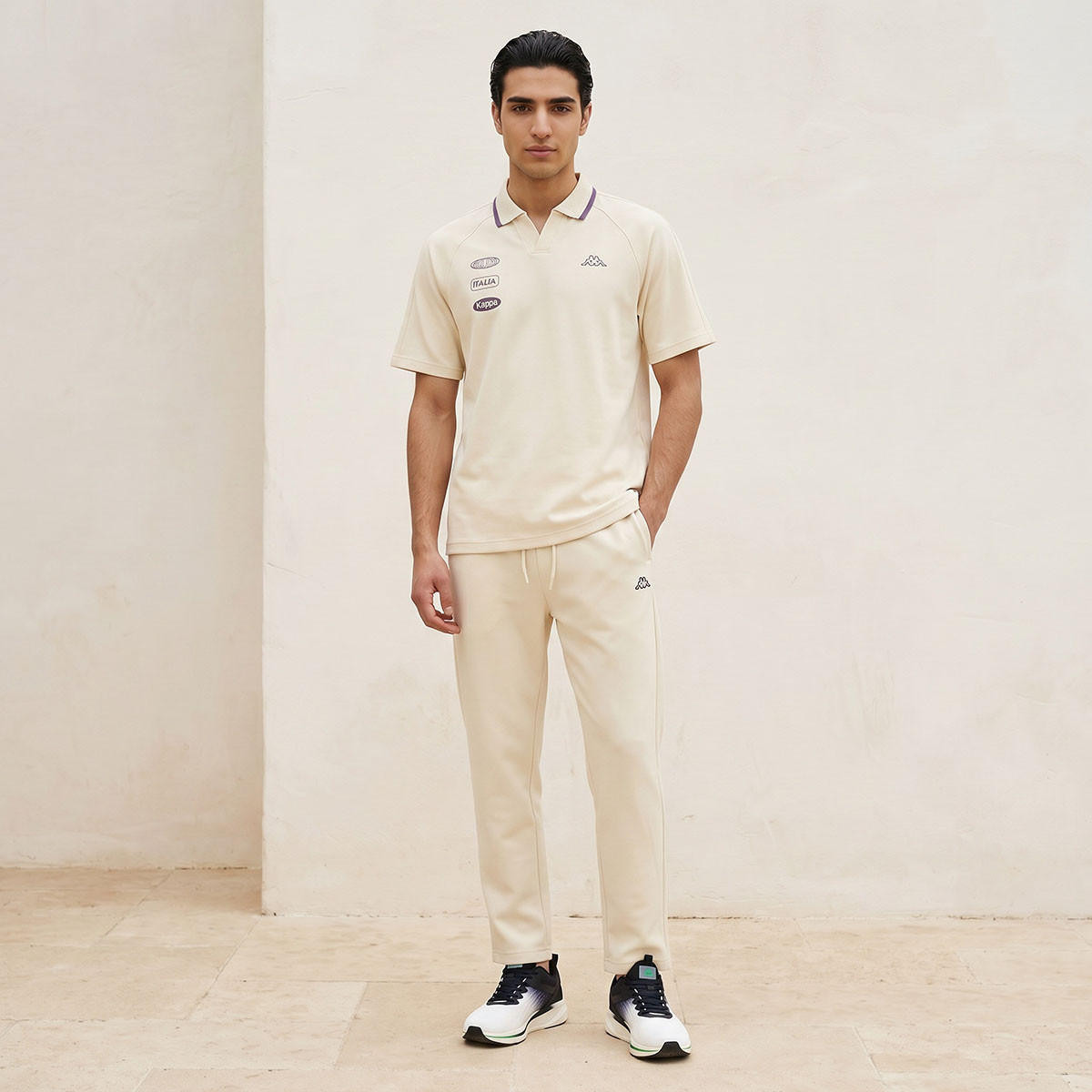 Kappa 2 Way Stretch Johnny Collar Polo T-shirt-men-clothing-sportswearandactivewear-tshirtsandpolos-image-2