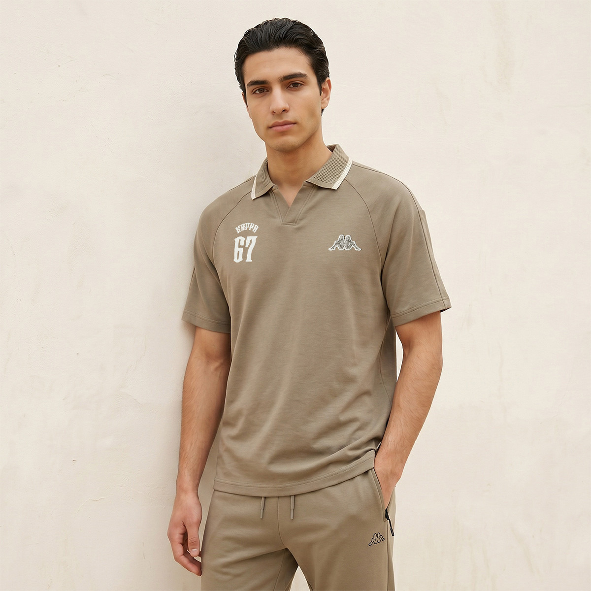 Kappa 2 Way Stretch Johnny Collar Polo T-shirt-men-clothing-sportswearandactivewear-tshirtsandpolos-image-1