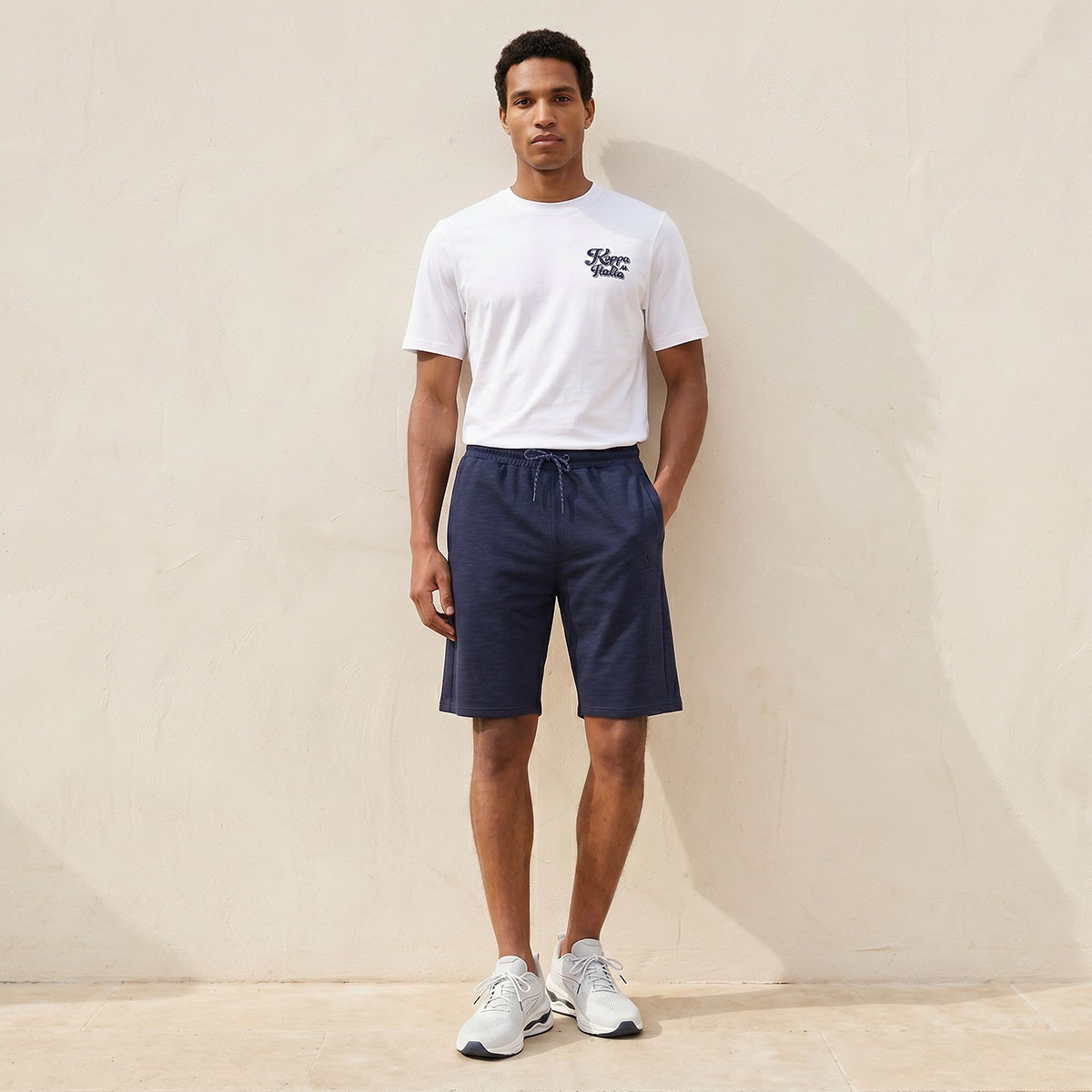 Kappa Elasticated Drawstring Waist Shorts-sports-men-clothing-bottoms-shorts-image-3