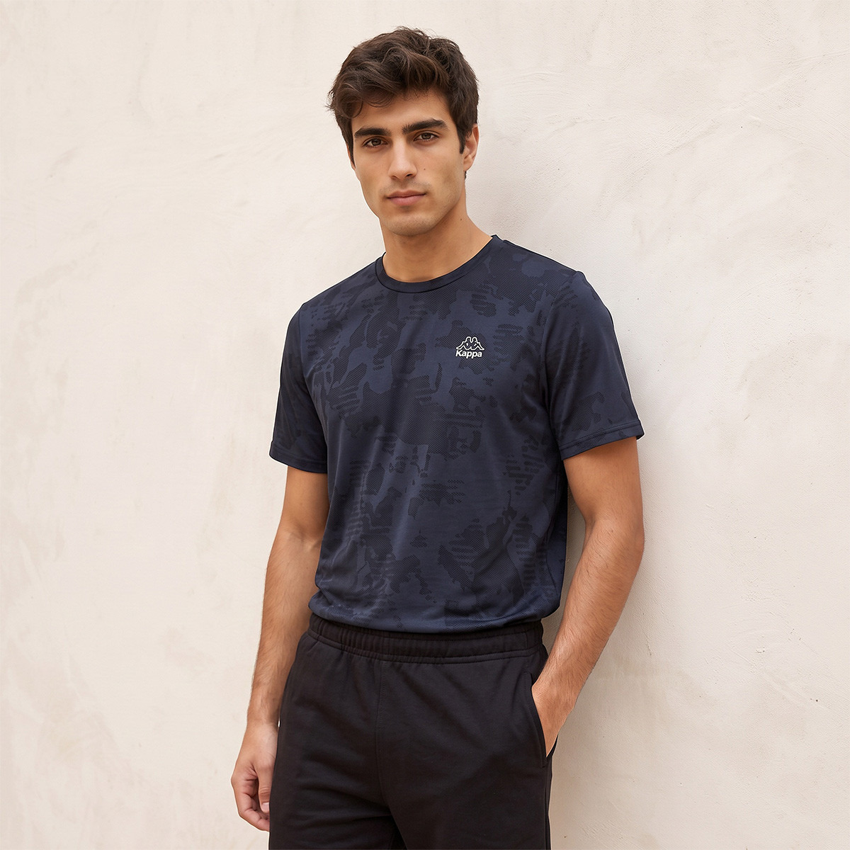 Kappa Textured Regular Fit T-shirt-men-clothing-sportswearandactivewear-tshirtsandpolos-image-5