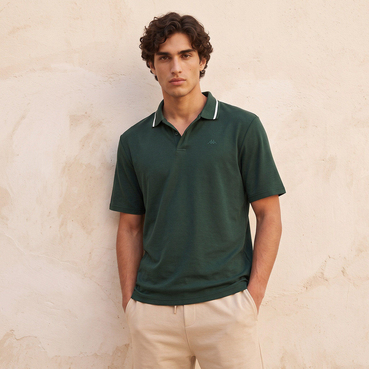 Kappa Tipped Collar Polo T-shirt-men-clothing-sportswearandactivewear-tshirtsandpolos-image-1