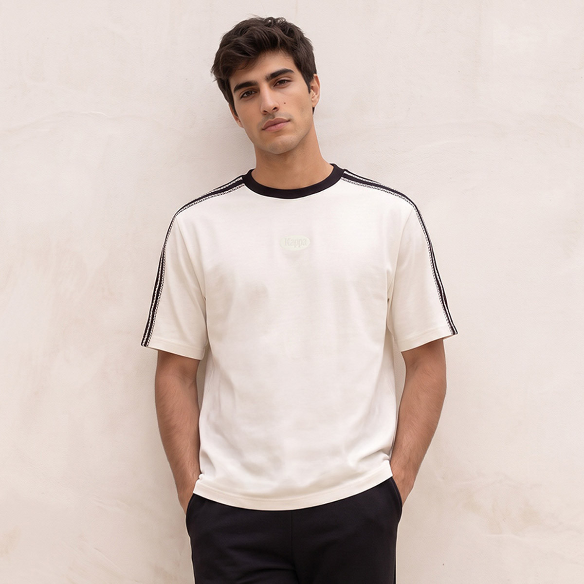 Kappa Tape Detail T-shirt-men-clothing-sportswearandactivewear-tshirtsandpolos-image-1