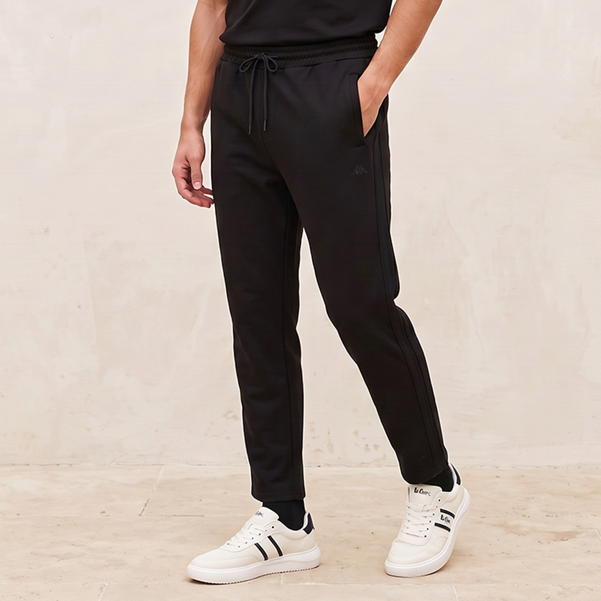 Kappa 2-Way Stretch Tape Detail Joggers-men-clothing-sportswearandactivewear-bottoms-joggers-image-1
