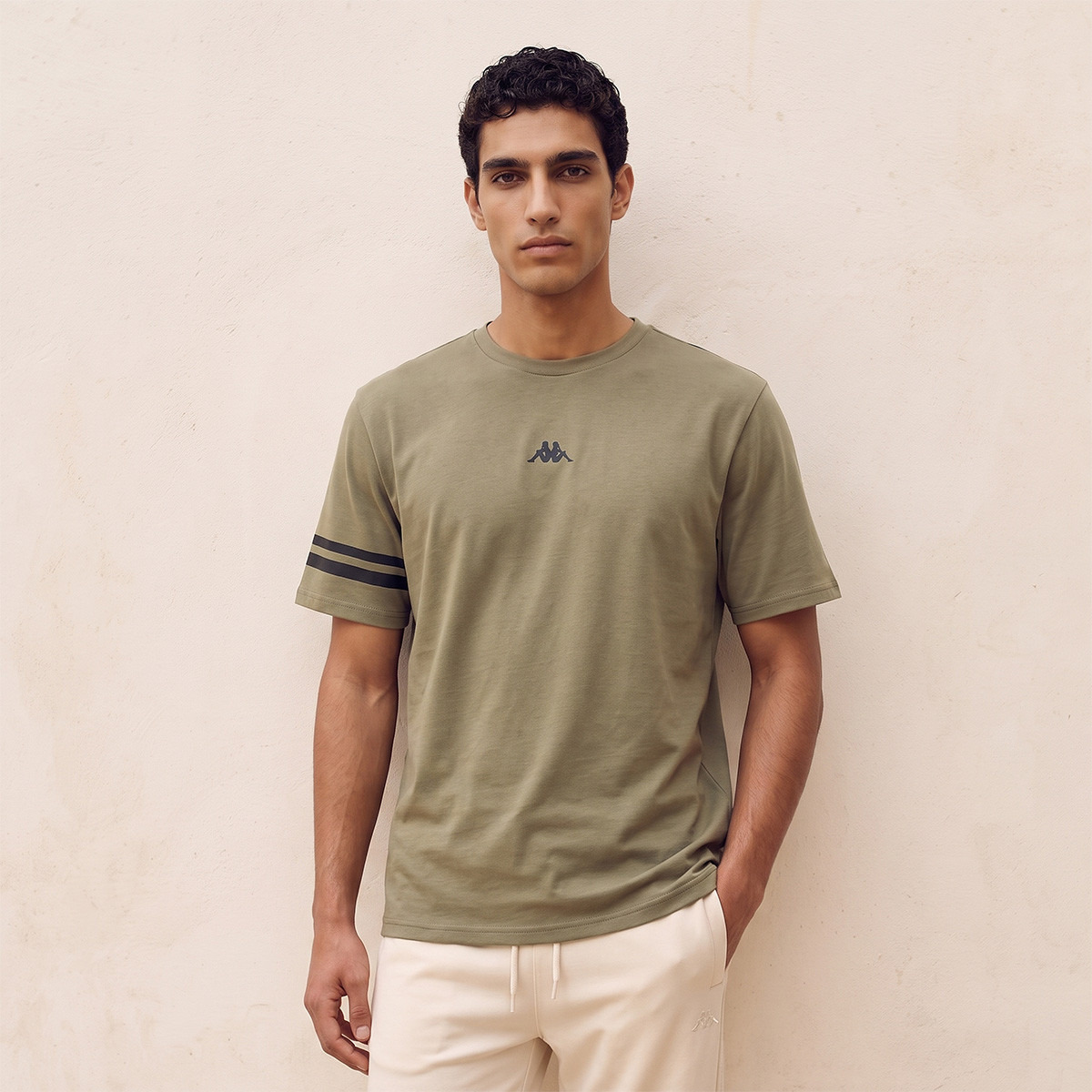 Kappa 2-Way Stretch Logo T-shirt-men-clothing-sportswearandactivewear-tshirtsandpolos-image-1