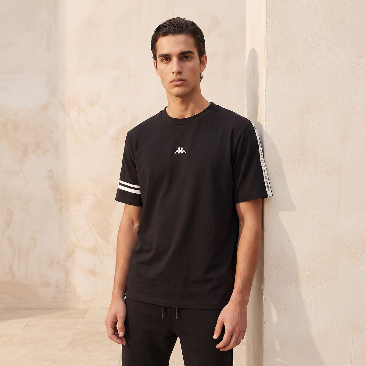 Kappa 2-Way Stretch Cut and Sew T-shirt-men-clothing-sportswearandactivewear-tshirtsandpolos-image-1