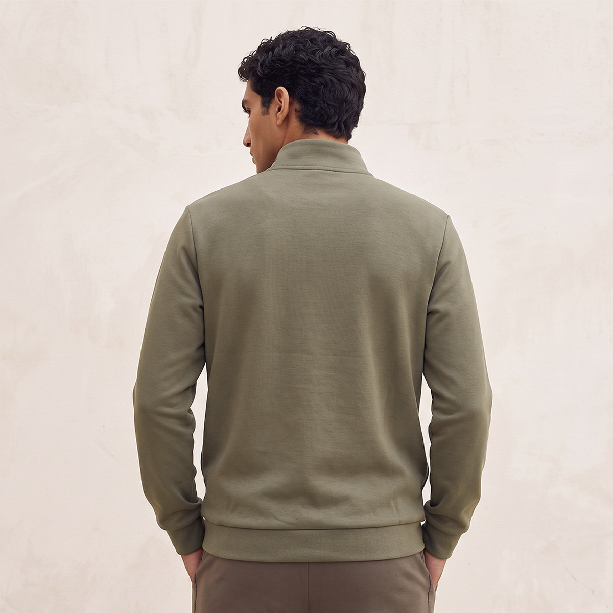 Kappa 2-Way Stretch Half Zip Sweatshirt-men-winterwear-hoodiesandsweatshirts-image-3