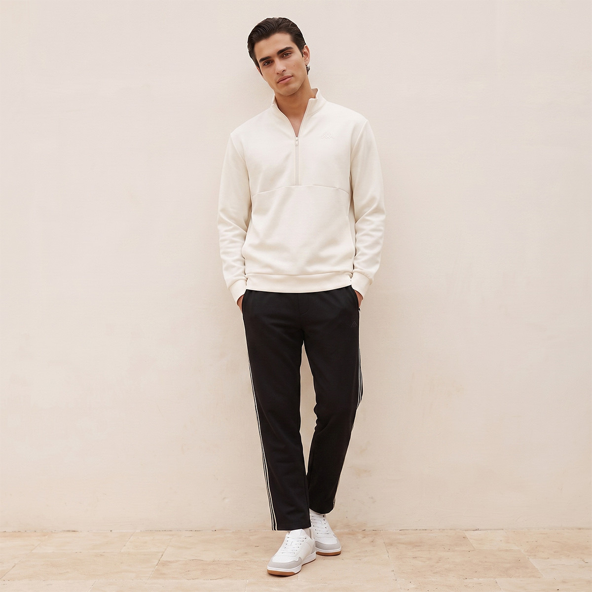 Kappa 2-Way Stretch Half Zip Sweatshirt-men-winterwear-hoodiesandsweatshirts-image-2