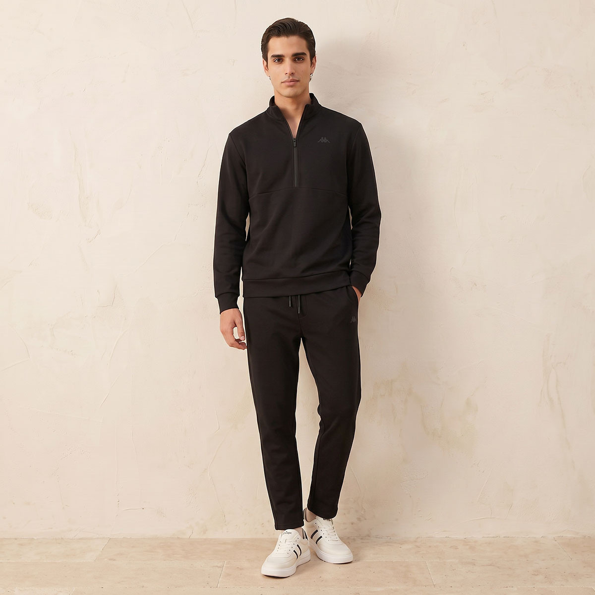 Kappa 2-Way Stretch Half Zip Sweatshirt-men-winterwear-hoodiesandsweatshirts-image-2