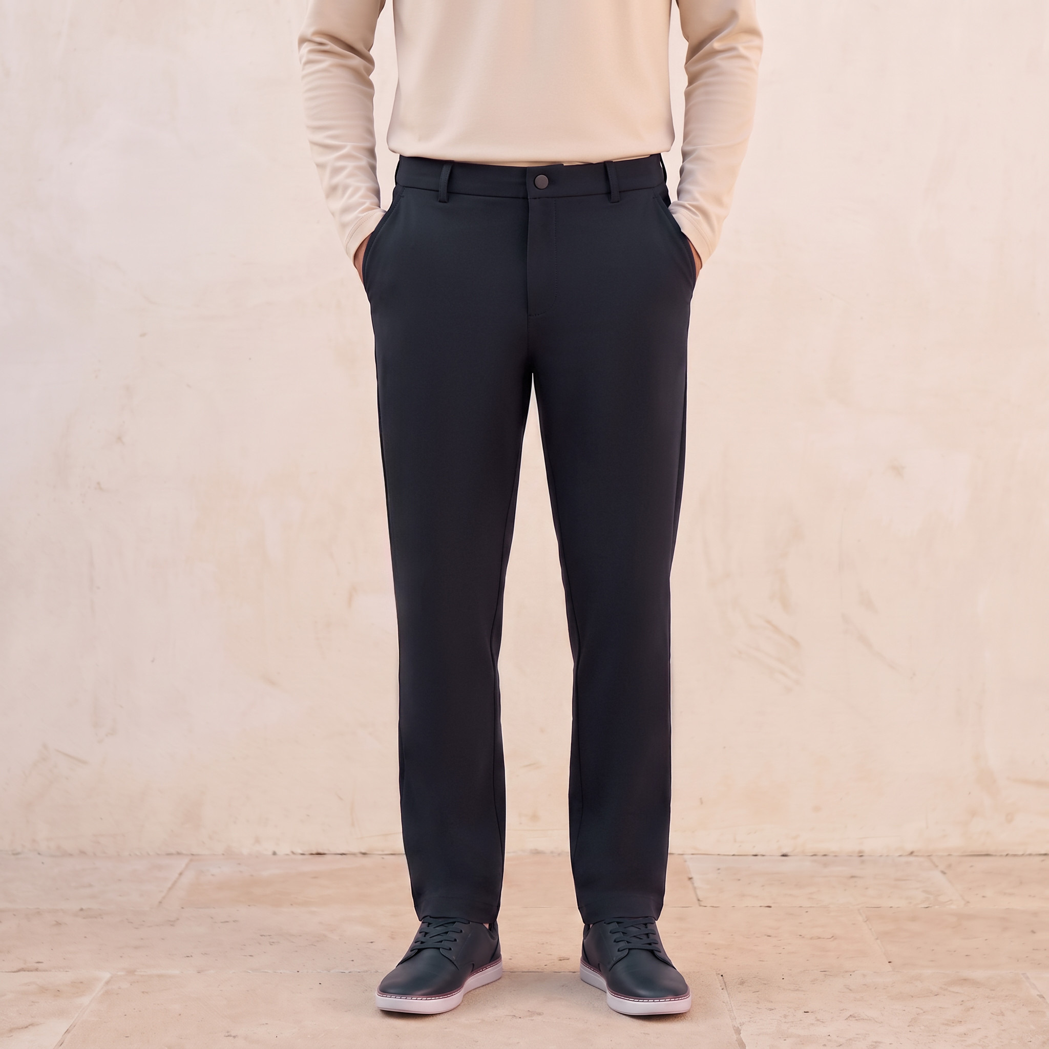 بنطلون ناعم الملمس من لوڤ بانجولين-men-clothing-bottoms-trousersandchinos-trousers-image-1