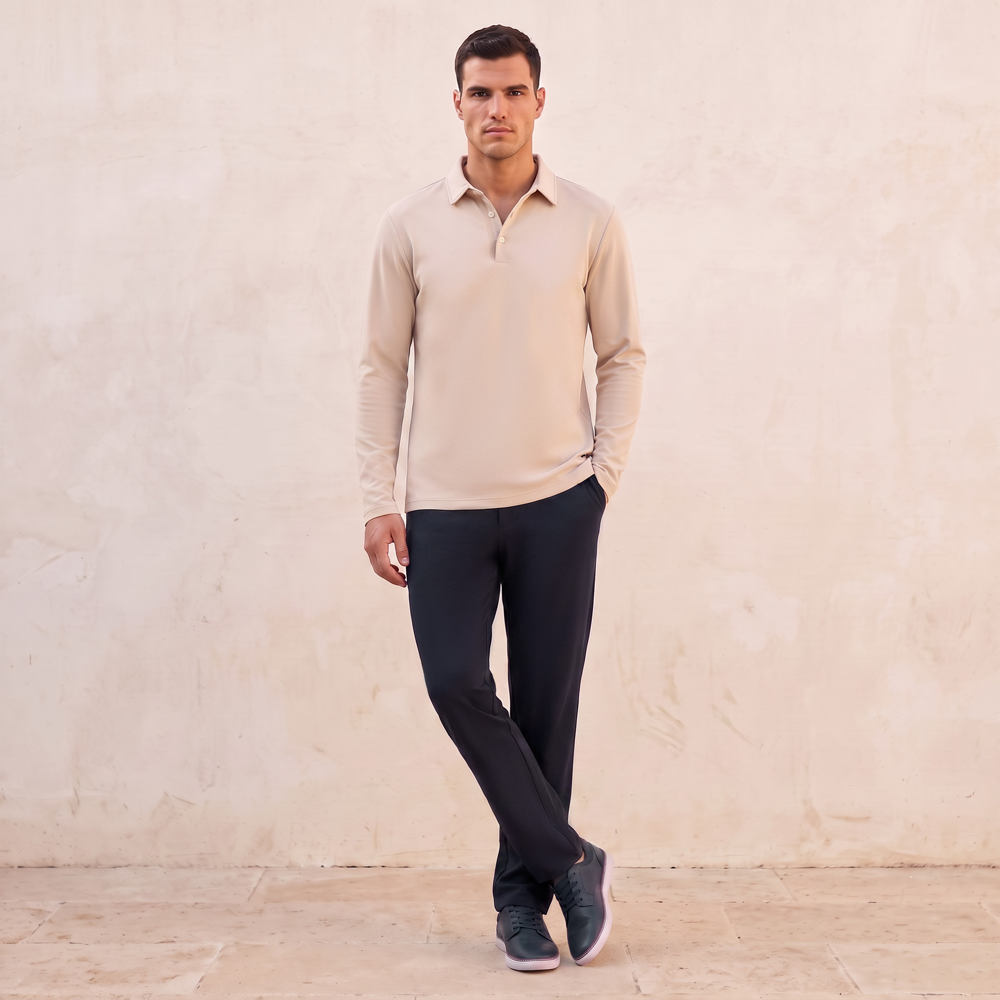 بنطلون ناعم الملمس من لوڤ بانجولين-men-clothing-bottoms-trousersandchinos-trousers-image-2