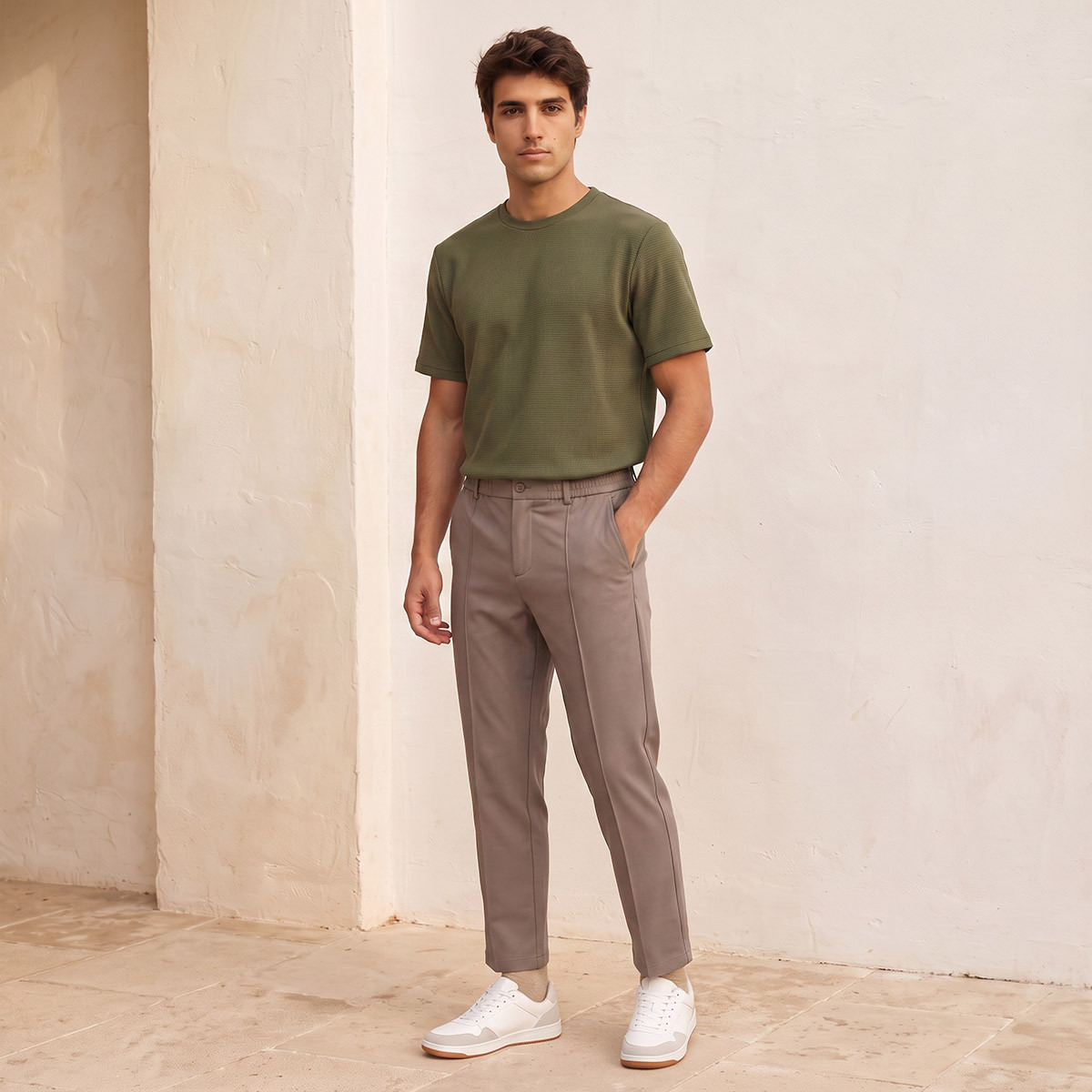 Love Pangolin Waffle Textured T-shirt-men-clothing-sportswearandactivewear-tshirtsandpolos-image-2