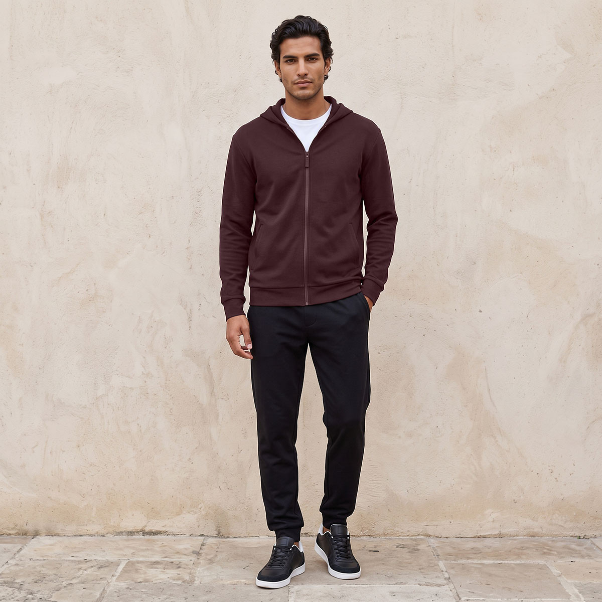 هودي قابل للتمدد في اتجاهين من لوف بانجولين-men-winterwear-hoodiesandsweatshirts-image-2
