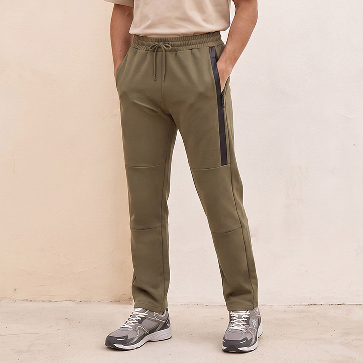 Kappa Panelled Heat Sealed Zipper Joggers-men-clothing-sportswearandactivewear-bottoms-joggers-image-1