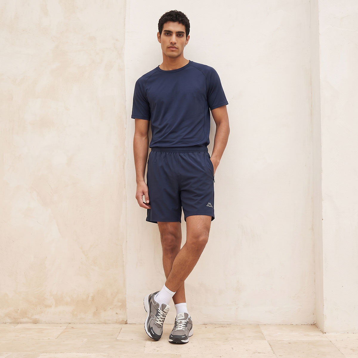 Kappa Logo Mesh Panel Shorts-men-clothing-bottoms-shorts-image-2