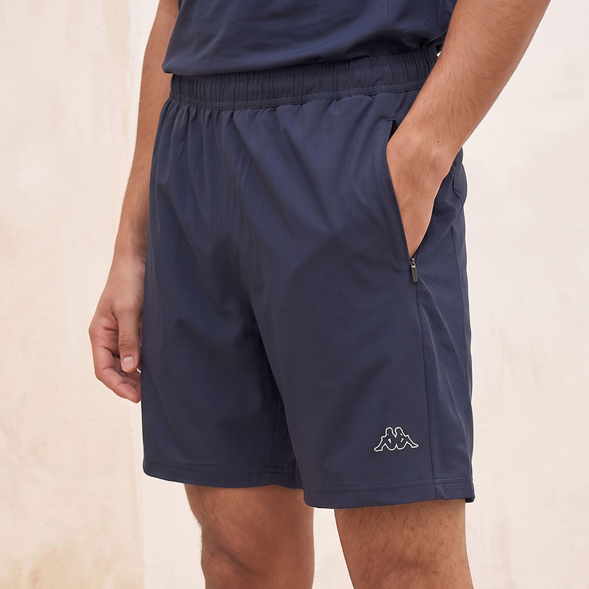 Kappa Logo Mesh Panel Shorts-men-clothing-bottoms-shorts-image-4