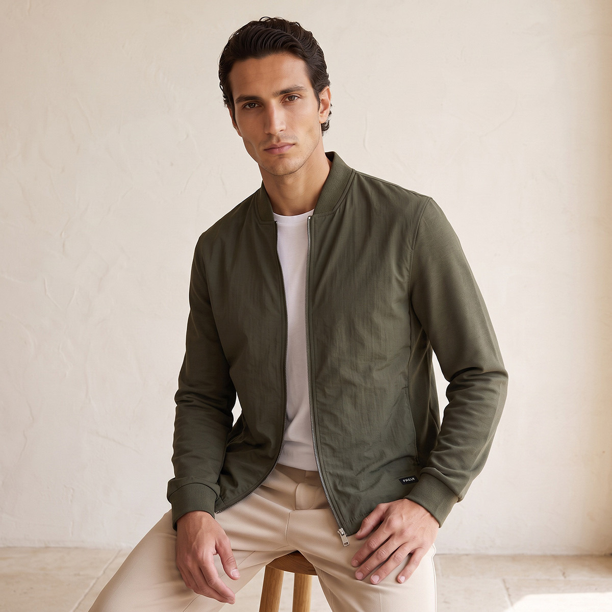Love Pangolin Bomber Jacket with Pockets-men-clothing-jacketsandblazers-jackets-image-1
