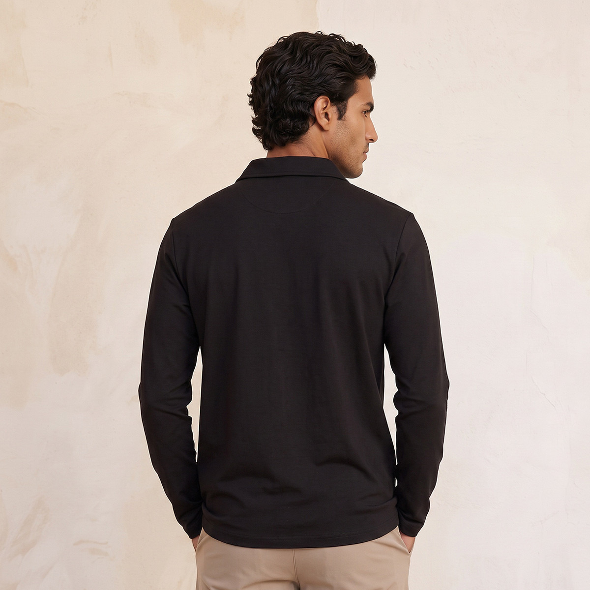 سويت شيرت محبوك بياقة بولو-men-winterwear-hoodiesandsweatshirts-image-3