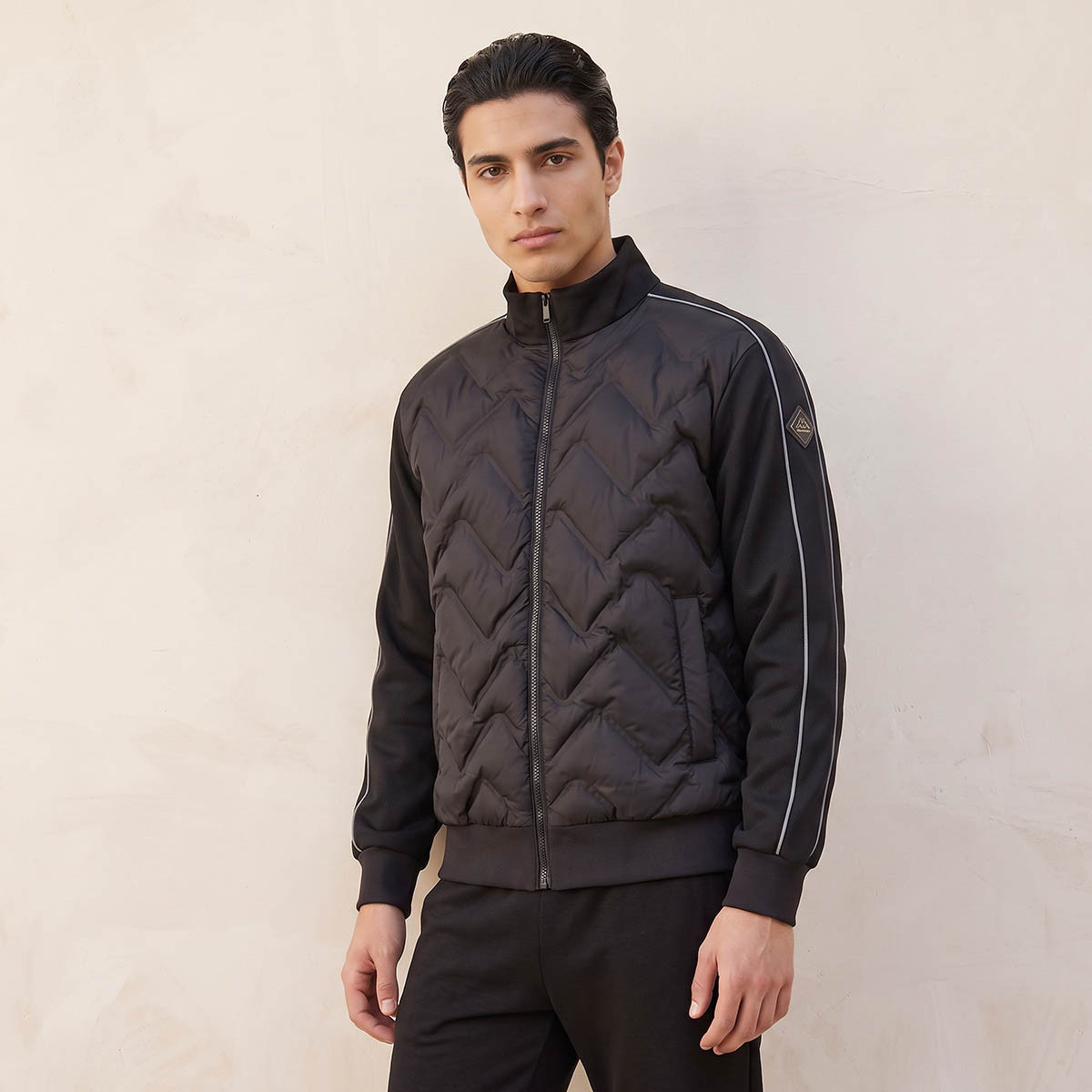 Kappa Quilted Jacket with High Neck-men-clothing-jacketsandblazers-jackets-image-5