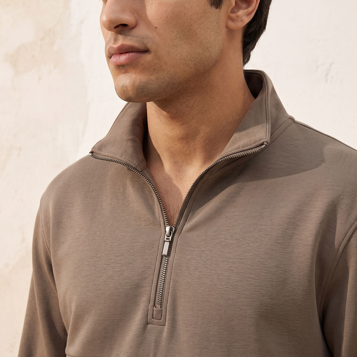 Love Pangolin 2 Way Stretch Zip Placket Sweatshirt-men-winterwear-hoodiesandsweatshirts-image-4