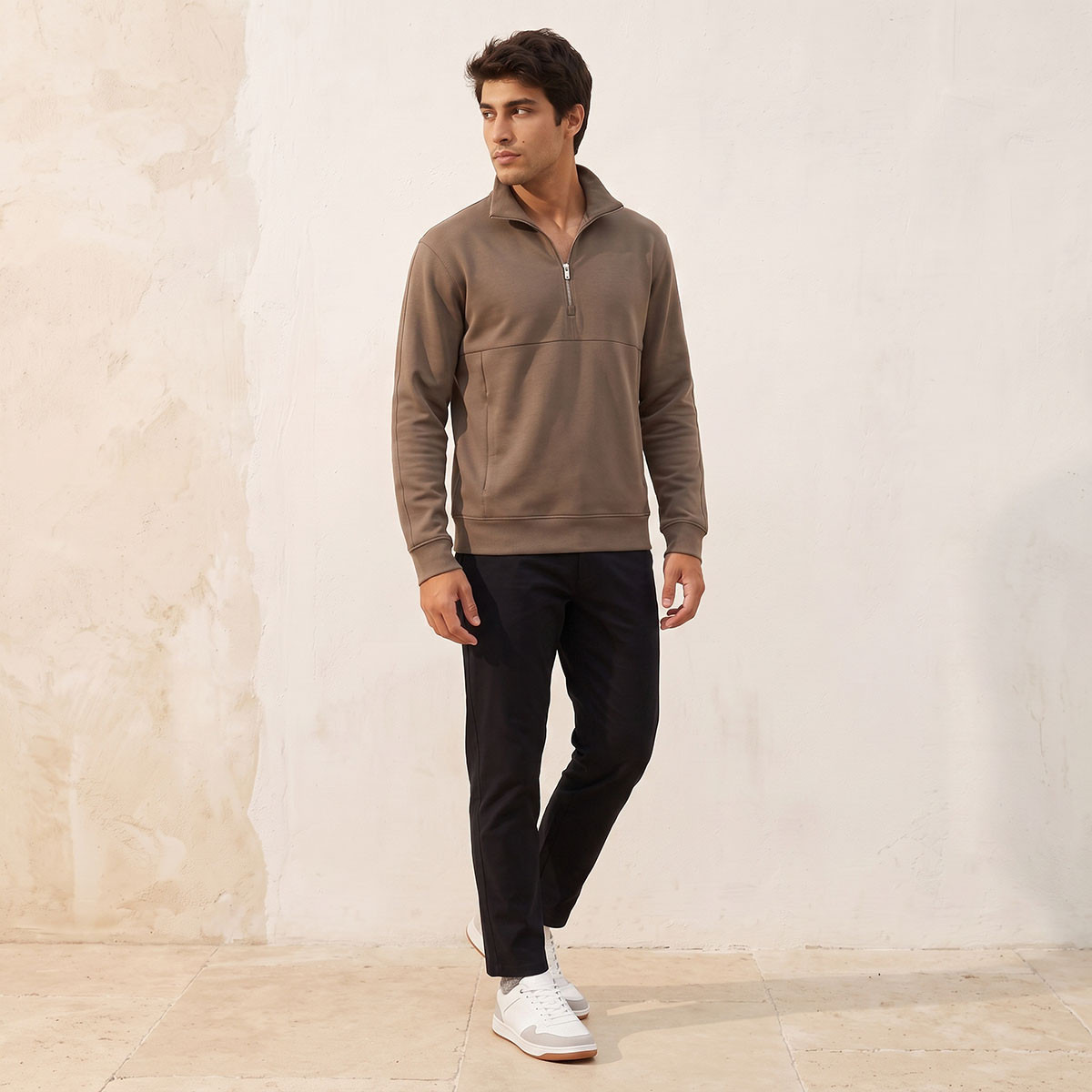 Love Pangolin 2 Way Stretch Zip Placket Sweatshirt-men-winterwear-hoodiesandsweatshirts-image-5