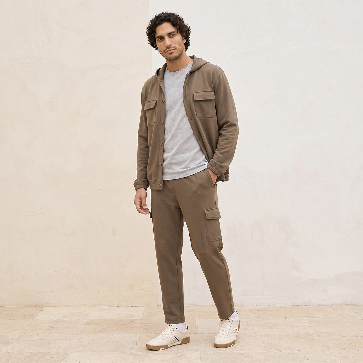 Love Pangolin Utility Cargo Hoodie with Chest Pockets-men-winterwear-hoodiesandsweatshirts-image-2